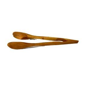 Grill Tonges Spoons Wooden  Serving Tongues Salad Kitchen Food Buffet